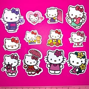 12 Sanrio Hello Kitty and Friends Waterproof Stickers